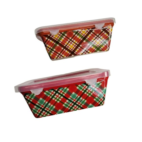 Temptations Holiday Bakers Loaf Pans Red Green Orange Yellow by Tara PD027 - Picture 2 of 8